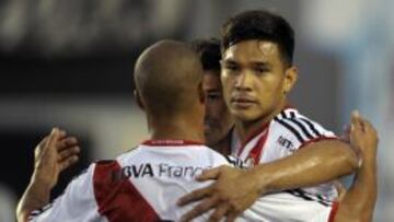Teo Gutiérrez fue la principal figura de River Plate en la fase de cuartos de final de la Copa Libertadores 2015 ante Cruzeiro