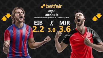SD Eibar vs. CD Mirandés: horario, dónde ver, pronósticos y clasificación