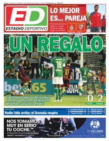 Portadas de la prensa mundial