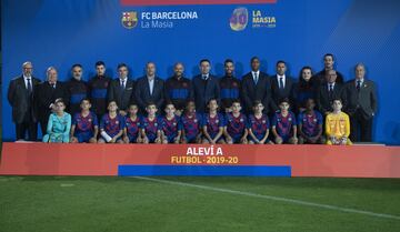 Equipo del FC Barcelona alevín A masculino.