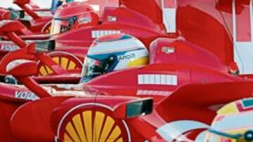 <b>¿UN MUNDIAL SIN BÓLIDOS ROJOS? </b>La inconfundible escudería italiana es la única que se ha mantenido en el campeonato del mundo desde su primera edición en 1950.