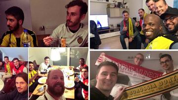 Aficionados del Dortmund acogen a fans del Mónaco