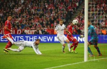 24/04/2014. Vuelta de la semifinal de Champions League. Bayern Munich-Real Madrid. 0-2. Sergio Ramos marcó el segundo gol. El Real Madrid ganó 0-4 al Bayern de Guardiola.