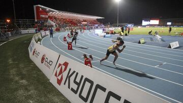 Imagen de una prueba durante los Campeonatos de Espa&ntilde;a de Atletismo de 2019 celebrados en La Nuc&iacute;a.
 