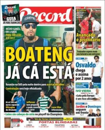 Portadas de la prensa deportiva