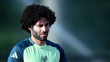Cesar Huerta during the Training Session of the Mexican National Team (Mexico), prior to the Final Four of the Concacaf Nations League 2024-2025 against Panama, at Facilities dignity health sports park, on March 22, 2025 in Carson, California, United States.