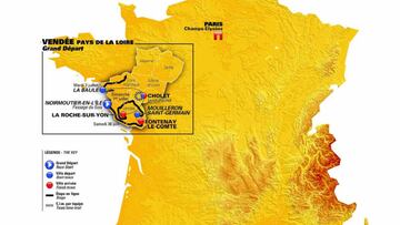 El Tour de Francia reveló el recorrido de las tres primeras etapas de su edición de 2018 con salida en la región de Le Vendée.
