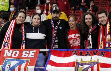 Aficionados del Atlético de Madrid.