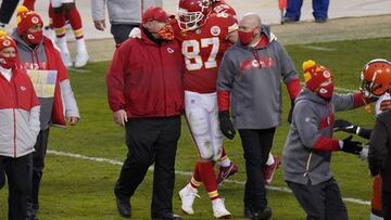 El entrenador en jefe de los Chiefs anunció que Patrick Mahomes "está bien" después de salir del juego ante Cleveland Browns por protocolo de concusión.