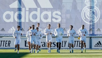 Entrenamiento del Real Madrid 1 de diciembre.