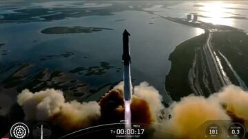 Space X Starship decimoprimer lanzamiento.