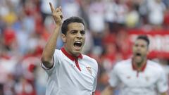 Ben Yedder celebra un gol. 