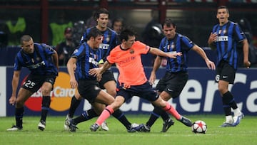 El cuadro italiano ha disputado seis partidos contra Barcelona desde el debut de Messi, el argentino ha jugado tres juegos vs ellos y no ha logrado marcarles.