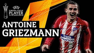 Antoine Griezmann, mejor jugador de la pasada Europa League.