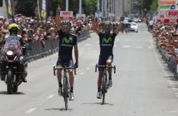 En 2014 Alejandro Valverde ganaría la Roma Máxima, el Gran Premio Miguel Indurain y sumaría su segunda Flecha Valona a su palmarés. Gana el Campeonato de España de Contrarreloj, y en un buen gesto cedería la victoria a su compañero de equipo Ion Izaguirre en el de Ruta. En el Tour de Francia se quedaría muy cerca del podio, pero una mala actuación en la última contrarreloj le dejó en el cuarto puesto.