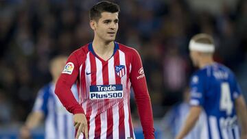 Morata celebra su gol al Alav&eacute;s. 