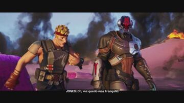 La Fundaci&oacute;n apareci&oacute; por primera vez en el tr&aacute;iler narrativo de la Temporada 6 de Fortnite. Es el personaje de la derecha