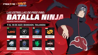 Free Fire x NARUTO SHIPPUDEN Capítulo 2 desata la guerra ninja