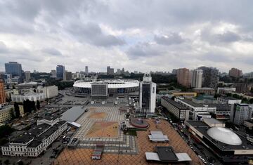 El Olímpico de Kiev se empieza a preparar para la final de la Champions