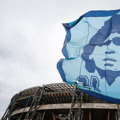 Infantino llega a Nápoles para el homenaje a Maradona