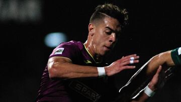 Josuá Mejías, en el partido que enfrentó al Cartagena con el Betis Deportivo.