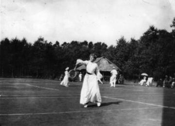 Imagen de 1904, en el Torneo de Le Touquet, Francia.