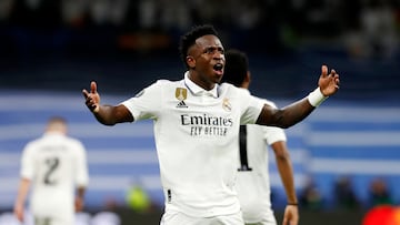 09/05/23 PARTIDO SEMIFINALES IDA CHAMPIONS LEAGUE
REAL MADRID - MANCHESTER CITY
GOL 1-0 VINICIUS ALEGRIA