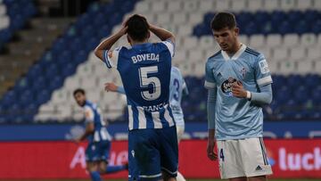 Bóveda se lamenta de una ocasión fallada ante el Celta B