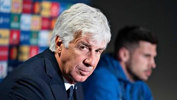 Gasperini en rueda de prensa.