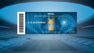 Entrada simbólica para la final de Copa del Rey vendida por el Alcoyano.