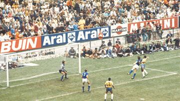 Suspendido en el aire para batir a Albertosi en el 70