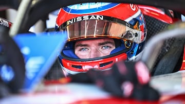 Oliver Rowland, en el Nissan durante el ePrix de Misano de Fórmula E.