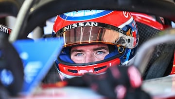 Oliver Rowland, en el Nissan durante el ePrix de Misano de Fórmula E.