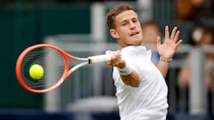 Tennis - Hurlingham Tennis Classic - The Hurlingham Club, London, Britain - June 24, 2022 Argentina's Diego Sebastian Schwartzman in action during his exhibition math against Australia's Alexei Popyrin Action Images via Reuters/John Sibley