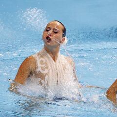Entrenamiento virtual de natación sincronizada en directo
