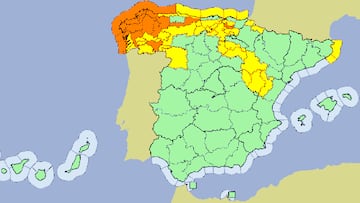 La AEMET avisa de que lo peor de la borrasca Ciar¨¢n est¨¢ por llegar: fuertes lluvias, vientos y una ciclog¨¦nesis explosiva