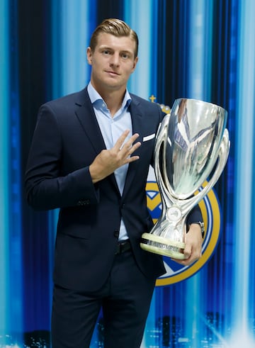 La leyenda alemana tiene en su palmarés cuatro Supercopas de Europa con el Real Madrid (2014, 2016, 2017 y 2022).
