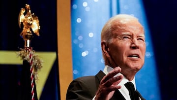 U.S. President Joe Biden delivers remarks during the Congressional Black Caucus Foundation Phoenix Awards Dinner at the Walter E. Washington Convention Center in Washington, U.S., September 23, 2023. REUTERS/Elizabeth Frantz