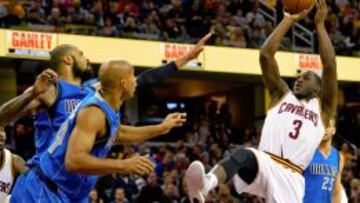 Dion Waiters, durante su &uacute;ltimo partido con los Cavaliers, el fin de semana ante Dallas.