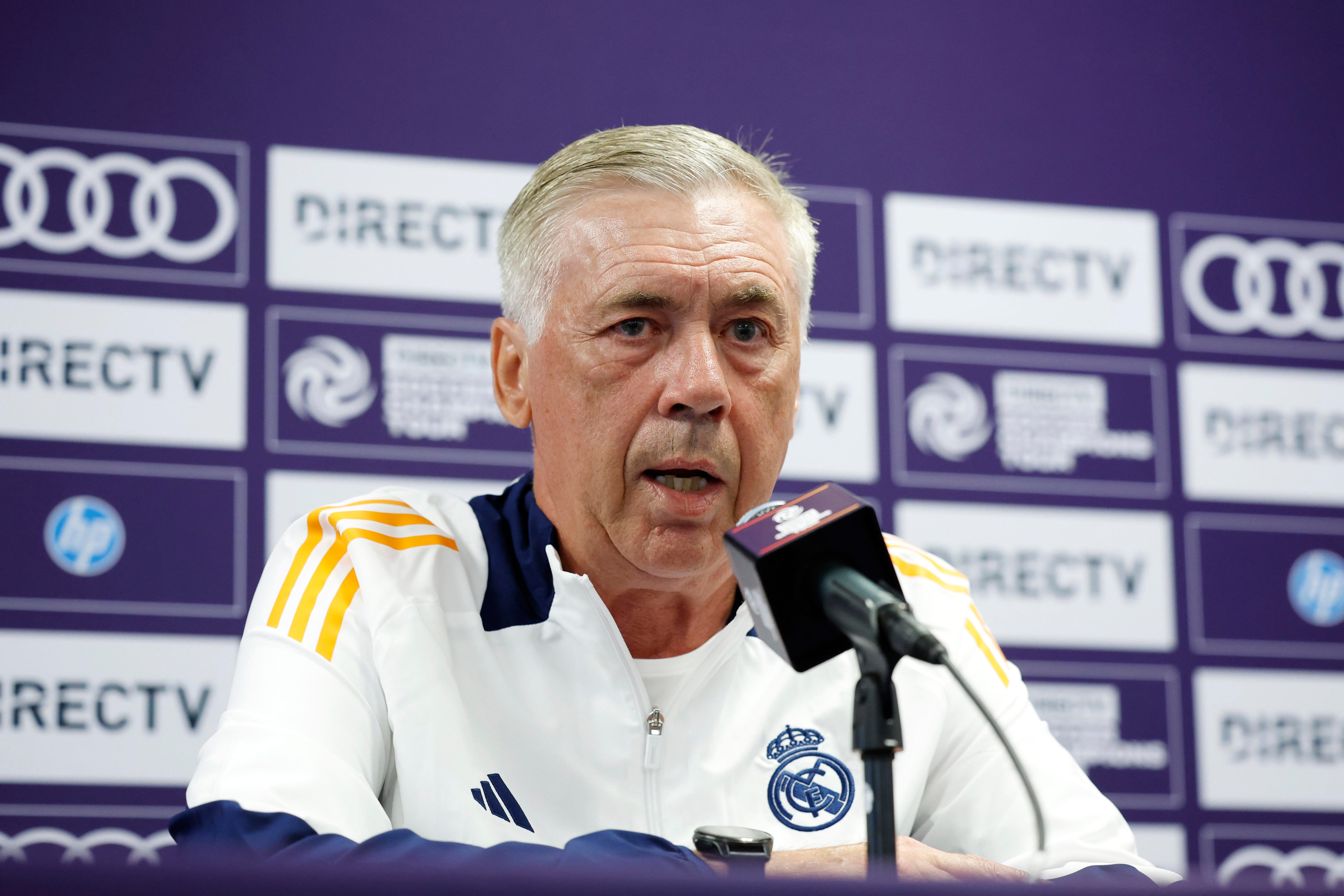 Ancelotti: “La plantilla está cerrada. Todos quieren quedarse”