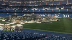 El Santiago Bernabéu se prepara para la final de Champions