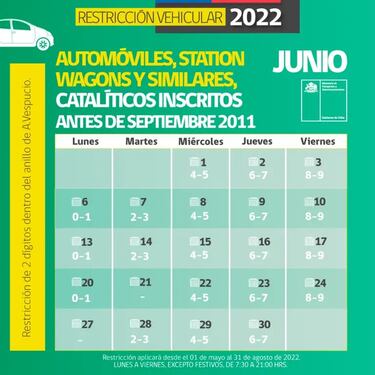 Restricción Vehicular 2022: calendario de autos que no pueden circular hoy viernes 24 de junio