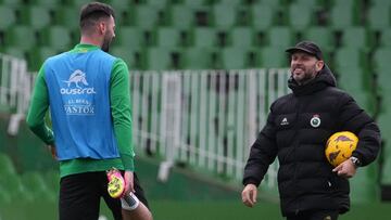 Roko Baturina y José Alberto, del Racing.