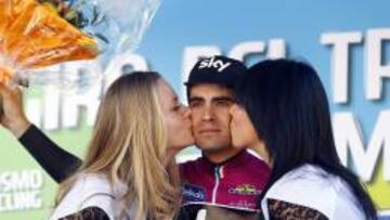 Mikel Landa, líder del Giro de Trentino.