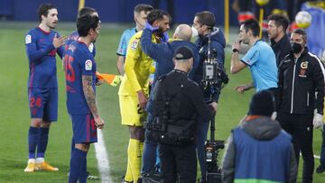 28/02/21 PARTIDO PRIMERA DIVISION
VILLARREAL - ATLETICO DE MADRID
GOLPE LESION CAPOUE VAR