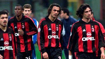 When was the last time AC Milan didn't qualify for the Champions League knockout stage?