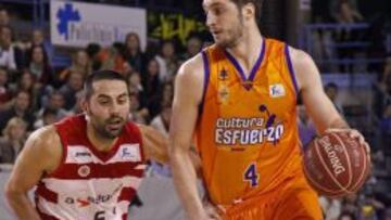 Dubljevic, pívot montenegrino del Valencia Basket, nombrado jugador revelación de la Eurocup.