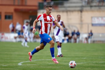 Saponjic, en el Burgo de Osma con el Atlético.