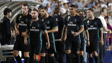 El Real Madrid durante la Supercopa de Europa.