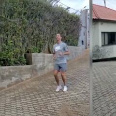 Georgina se somete al mismo ejercicio que Cristiano y atentos a como acaba llamándole...